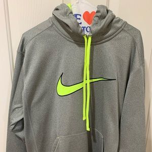 Nike therma-fit neon hoodie